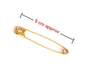 100 Pcs Golden Safety Pins Metal Needles Sewing Craft Multipurpose All Size Pins