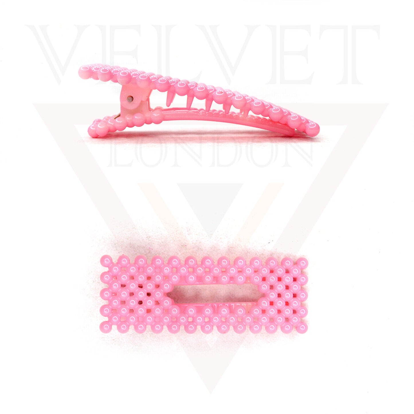 Pearl Hair Clips Plastic Rectangle Shape Hairpins Hair Barrettes Party Wedding