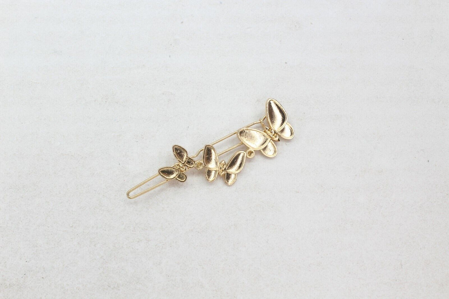 Golden Hair Clip Metal Hair Pin French Sliders Minimalist Clip Barrettes Grips 