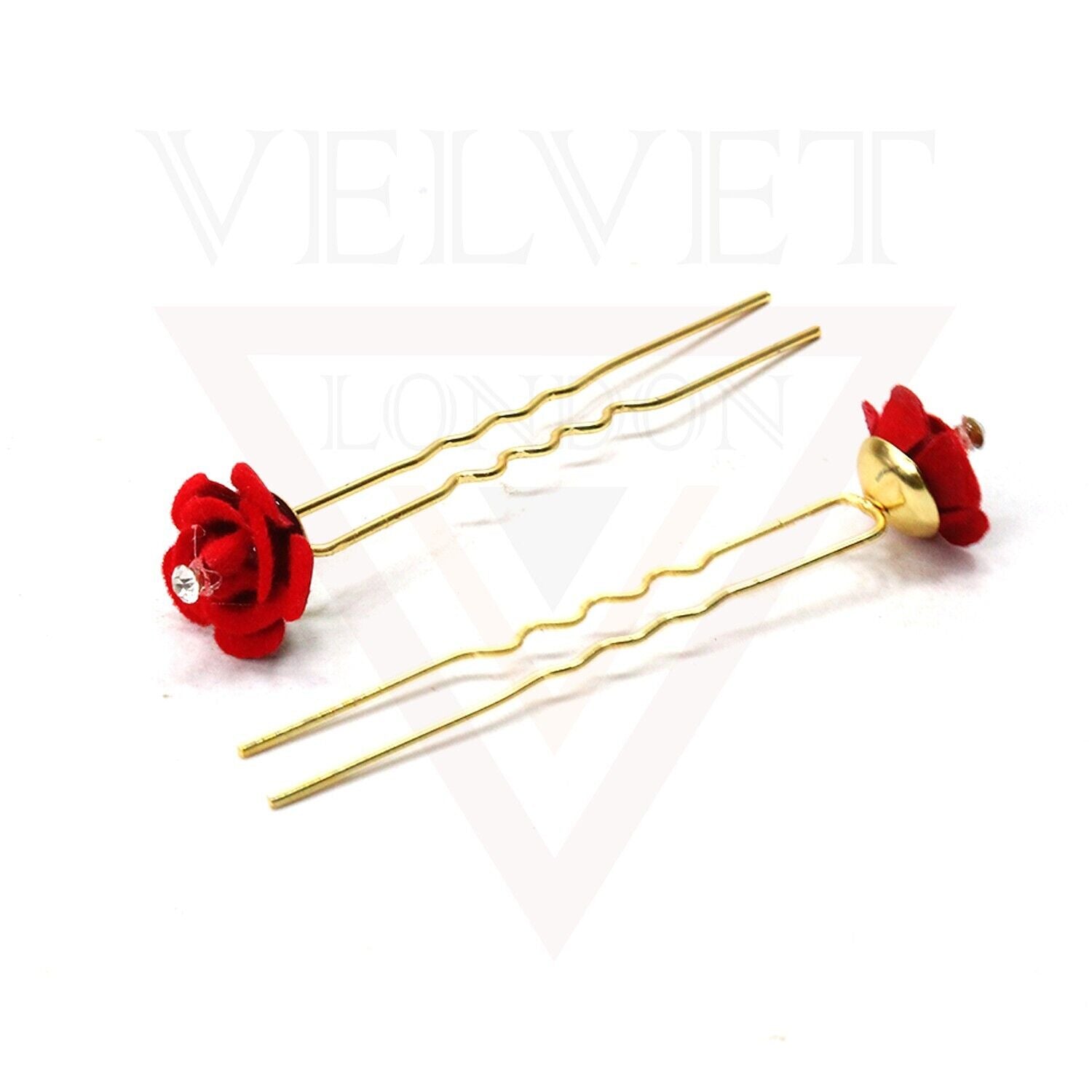 U Pins Hair Brooch Pins Bridal Flower Diamond Wedding Hair Accessories Wedding