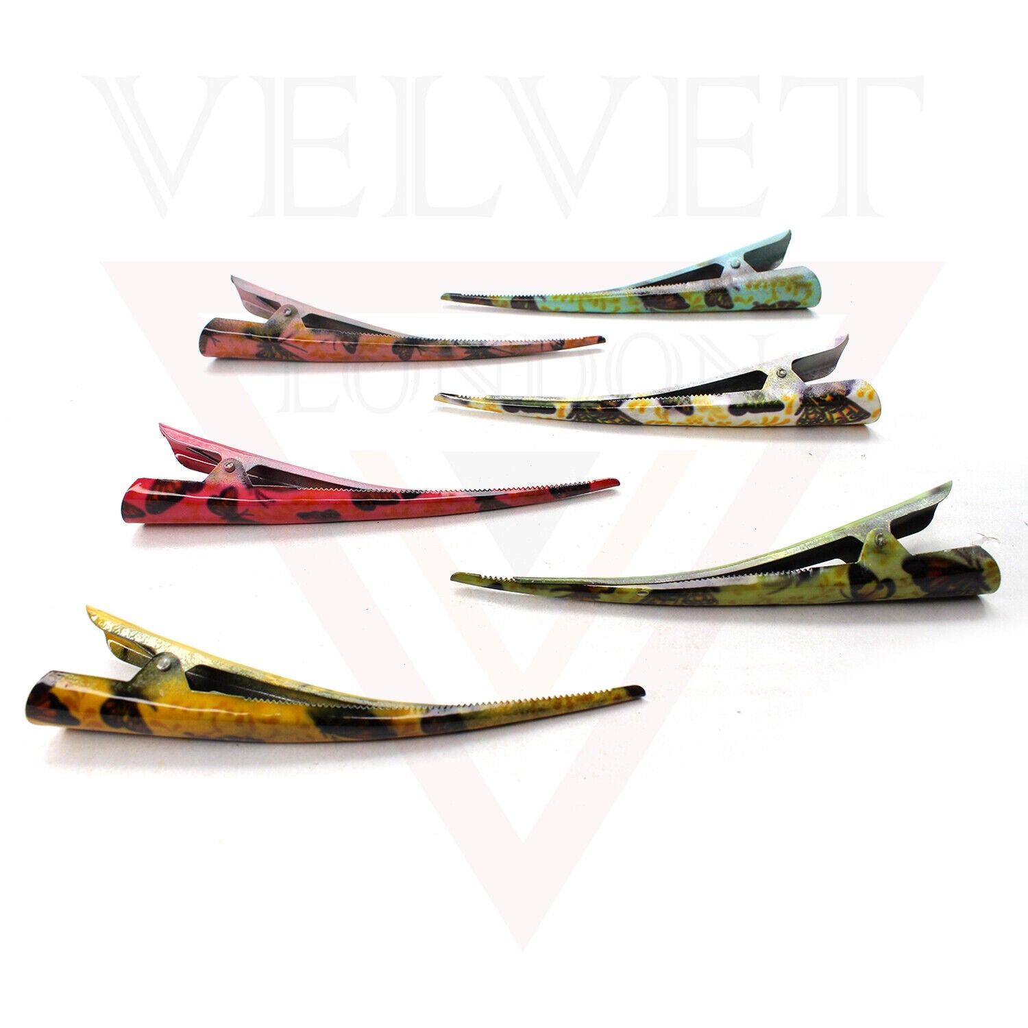 Duckbill Hair Clip Butterfly Metal Non-slip Crocodile Barrettes Teeth Clip Salon