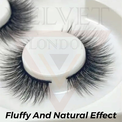 False Eyelashes 5 Pair Natural Look Eye Lashes Mink Hair Reusable Fake Eyelashes
