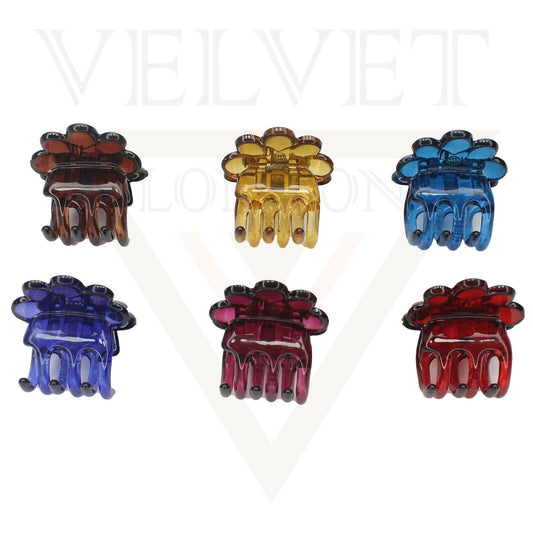 Floral Hair Claw Clips Mini Tiny Hair Claw Hair Clamp Crab Non-Slip Hairgrip