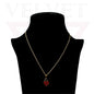Heart Pendant Necklace Small Colour Lock Golden Chain Vintage Delicate Choker UK