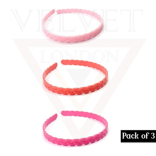 3x Hair Band Gripper Teeth Comb Headbands Hair Hoop Hair Accessories For Girls