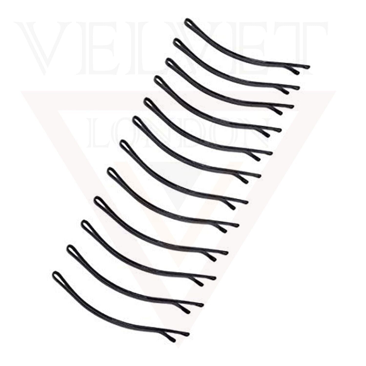 24pcs Bobby Pins Black Metal Grip Blonde Thick Fine Styling Hair Accessories