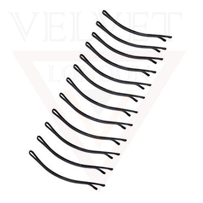 24pcs Bobby Pins Black Metal Grip Blonde Thick Fine Styling Hair Accessories