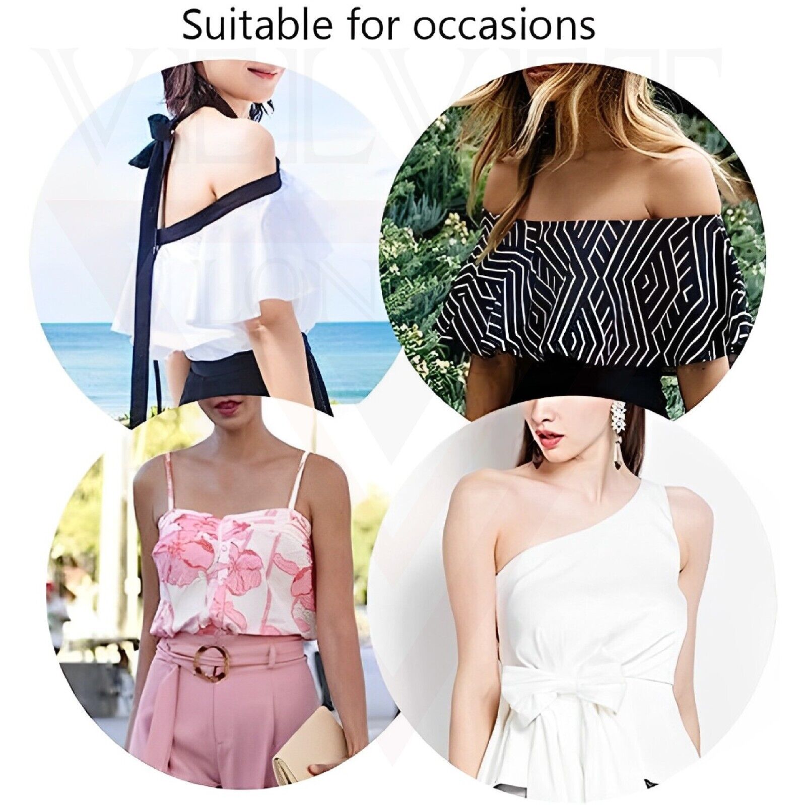 Transparent Bra Strap Invisible Thick Elastic Clear Adjustable Metal Hook New UK