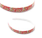 Flower Print Hair Bands Headband With Teeth Hair Hoop Non-slip Gripper Headwears