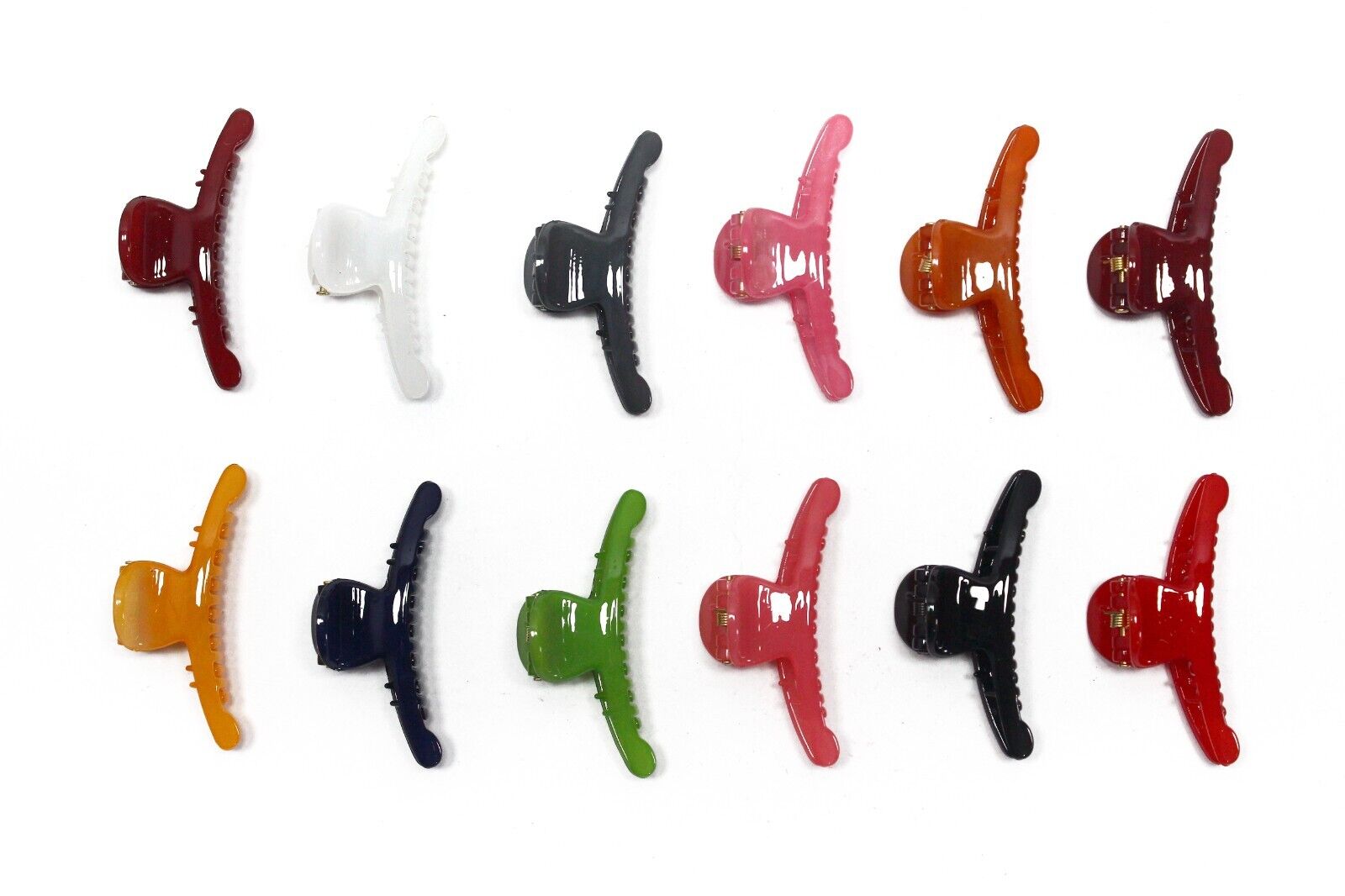 3x Hair Claw Tiny Assorted Colour Non-Slip Small Hair Clips Crab Clamp Grips