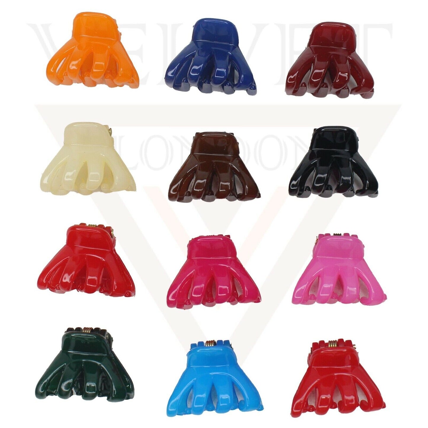 12x Mini Hair Claw Baby Clips Hair Clamps Small Butterfly Hairpins Barrettes