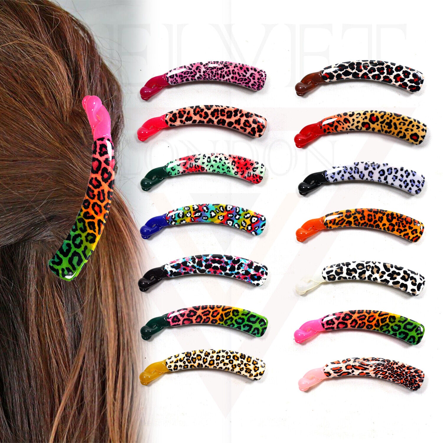 Banana Hair Clips Nonslip Strong Clamp Barrettes Animal Twist Clips Hair Pins