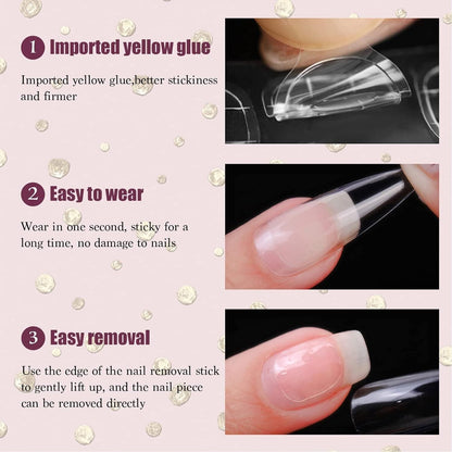 Adhesive Nail Tabs for Press On Nails Ultra Thin & Waterproof False Nail Sticky