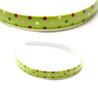 Doted Print Hair Bands Headband With Teeth Hair Hoop Non-slip Gripper Headwears