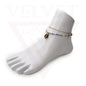 Cord Anklet Ankle Bracelet Crystal Bead Beach Adjustable Golden Foot Jewellery
