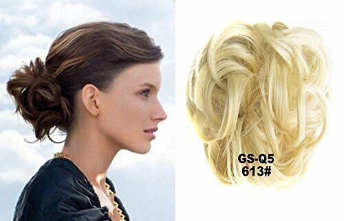 Curly Messy Bun Hair Piece Bobble Scrunchie Lady Natural Fake Hair Extensions