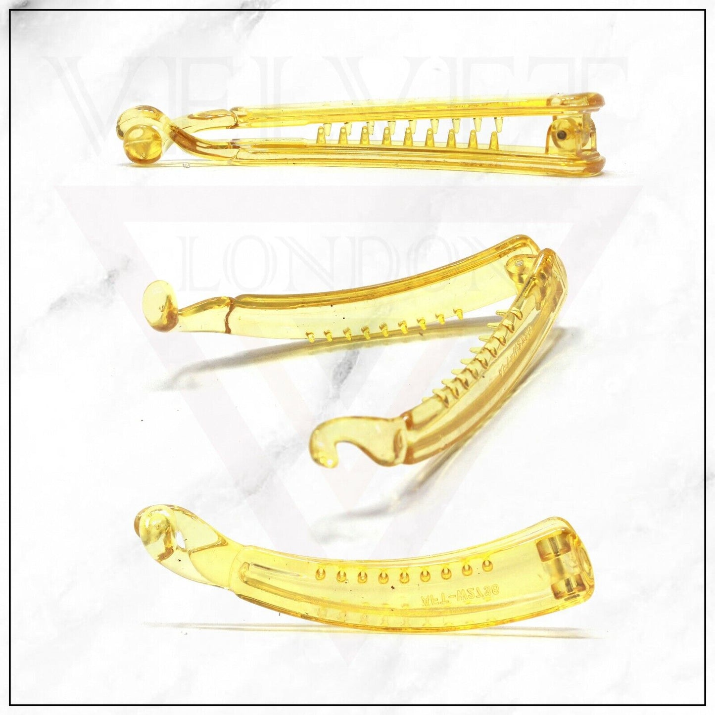 Women Long Hair Banana Hair Clip Tort Twisted Long Fish Clip Comb Grip