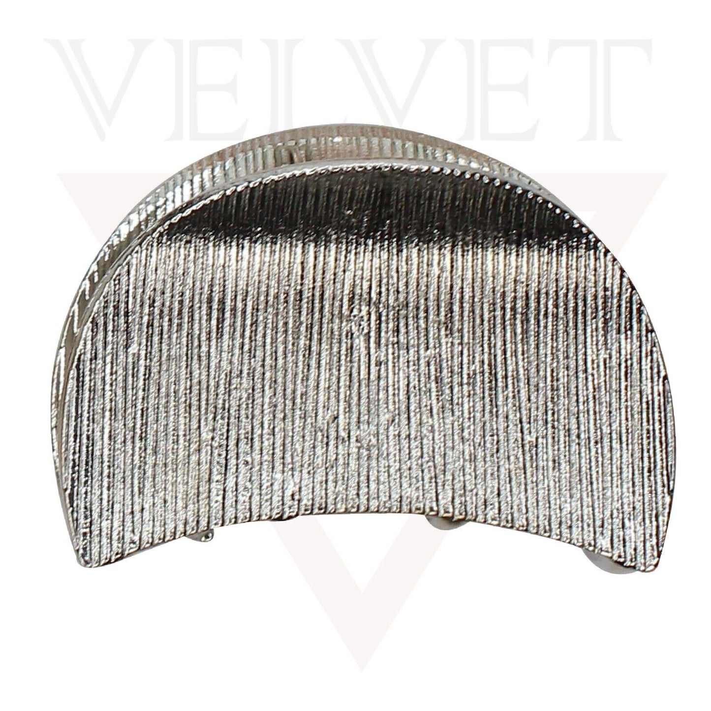 2x Lining Hair Claw Half Moon Shape Metal Hair Clips Jaw Clamp Hair Accessories