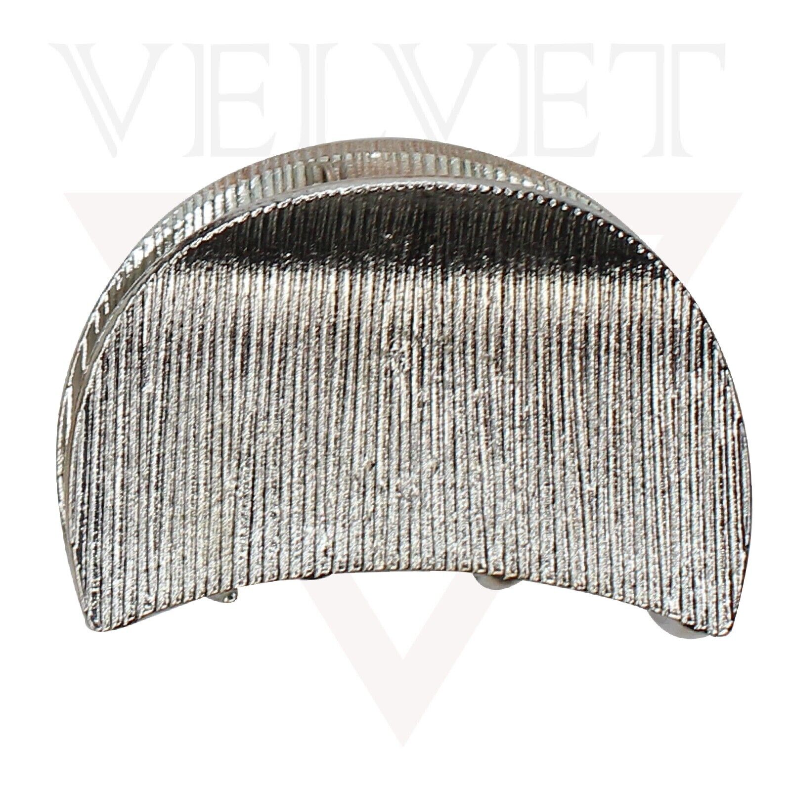 2x Lining Hair Claw Half Moon Shape Metal Hair Clips Jaw Clamp Hair Accessories