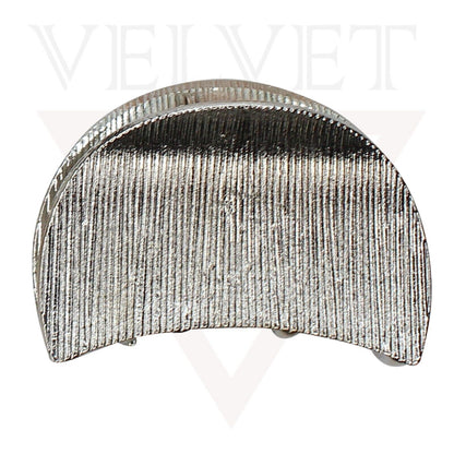 2x Lining Hair Claw Half Moon Shape Metal Hair Clips Jaw Clamp Hair Accessories