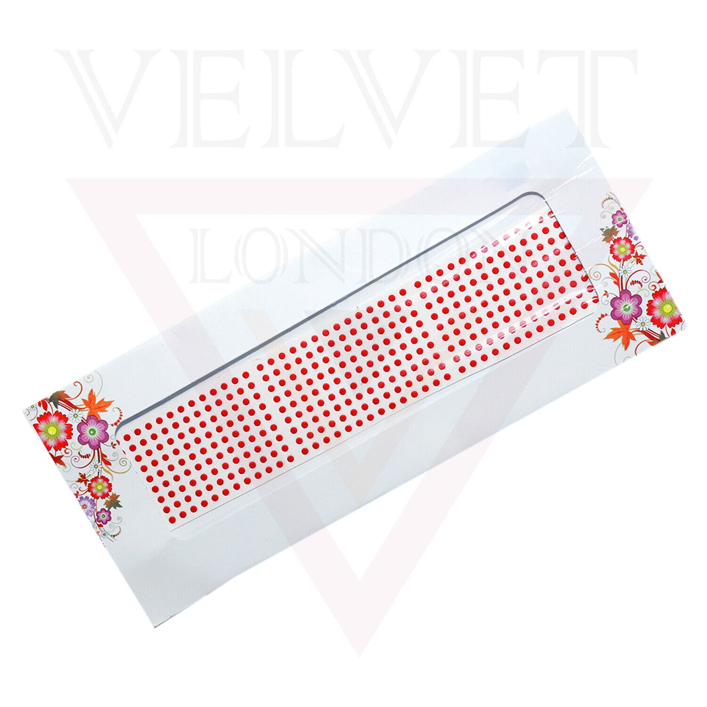 Round Red Bindi Plain Face Tikka Indian Dots Chandla Forehead Sticker Wedding 