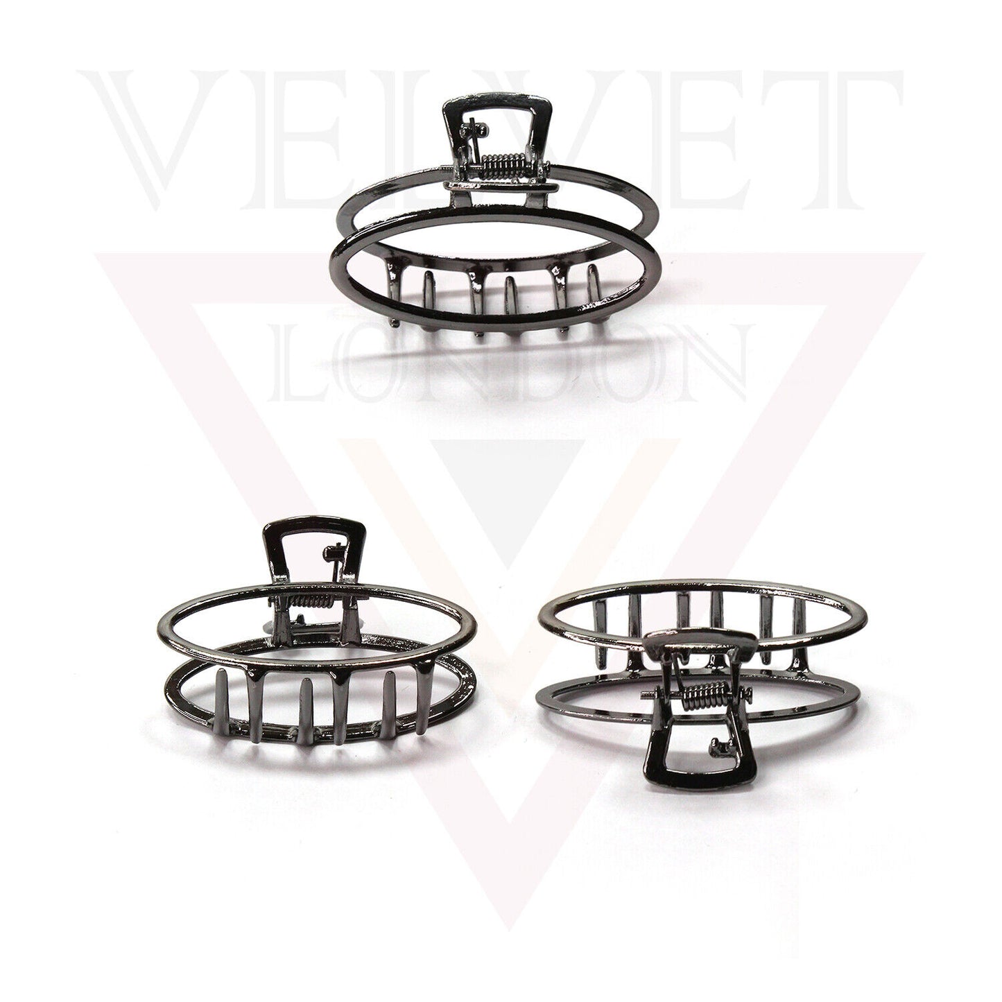 Hair Claw Clips Meta Hair Clamp Oval Shape Non-Slip Barrette Hair Accessories