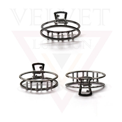 Hair Claw Clips Meta Hair Clamp Oval Shape Non-Slip Barrette Hair Accessories