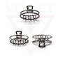 Hair Claw Clips Meta Hair Clamp Oval Shape Non-Slip Barrette Hair Accessories