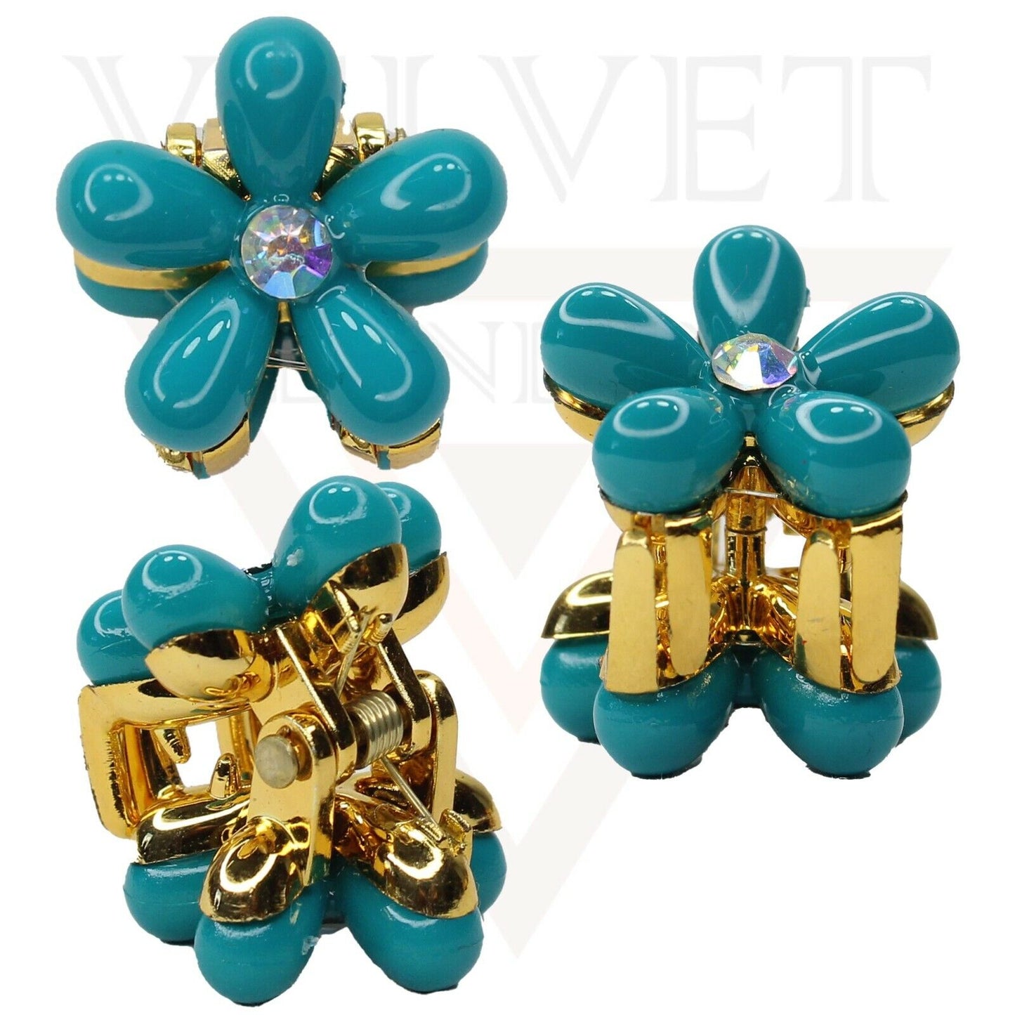 Hair Claw Drop Pearl Flower Non-Slip Mini Claw Hair jaw Clip Barrettes Hair Pins