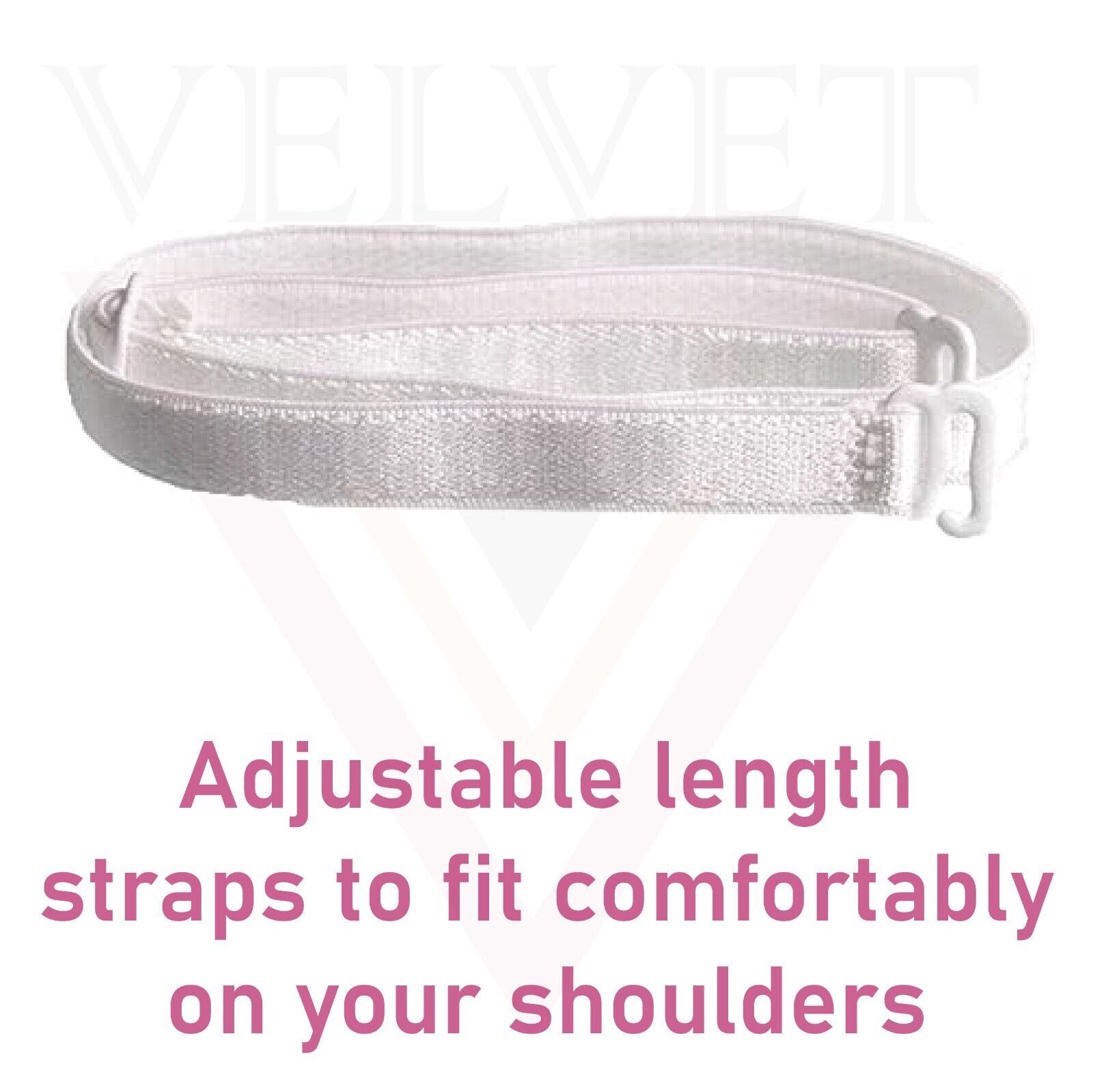 Women's Bra Straps Replacement Elastic Bra Shoulder Straps Non-Slip Lingerie 2X