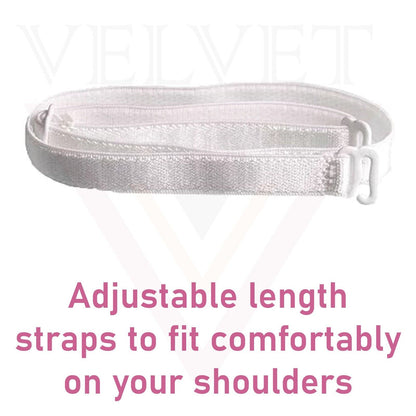 Women's Bra Straps Replacement Elastic Bra Shoulder Straps Non-Slip Lingerie 2X