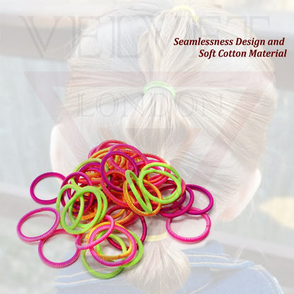 50x Hair Band Elastic Hair Bobbles Hair Ties Ponytail Holders Rope Thin Headband