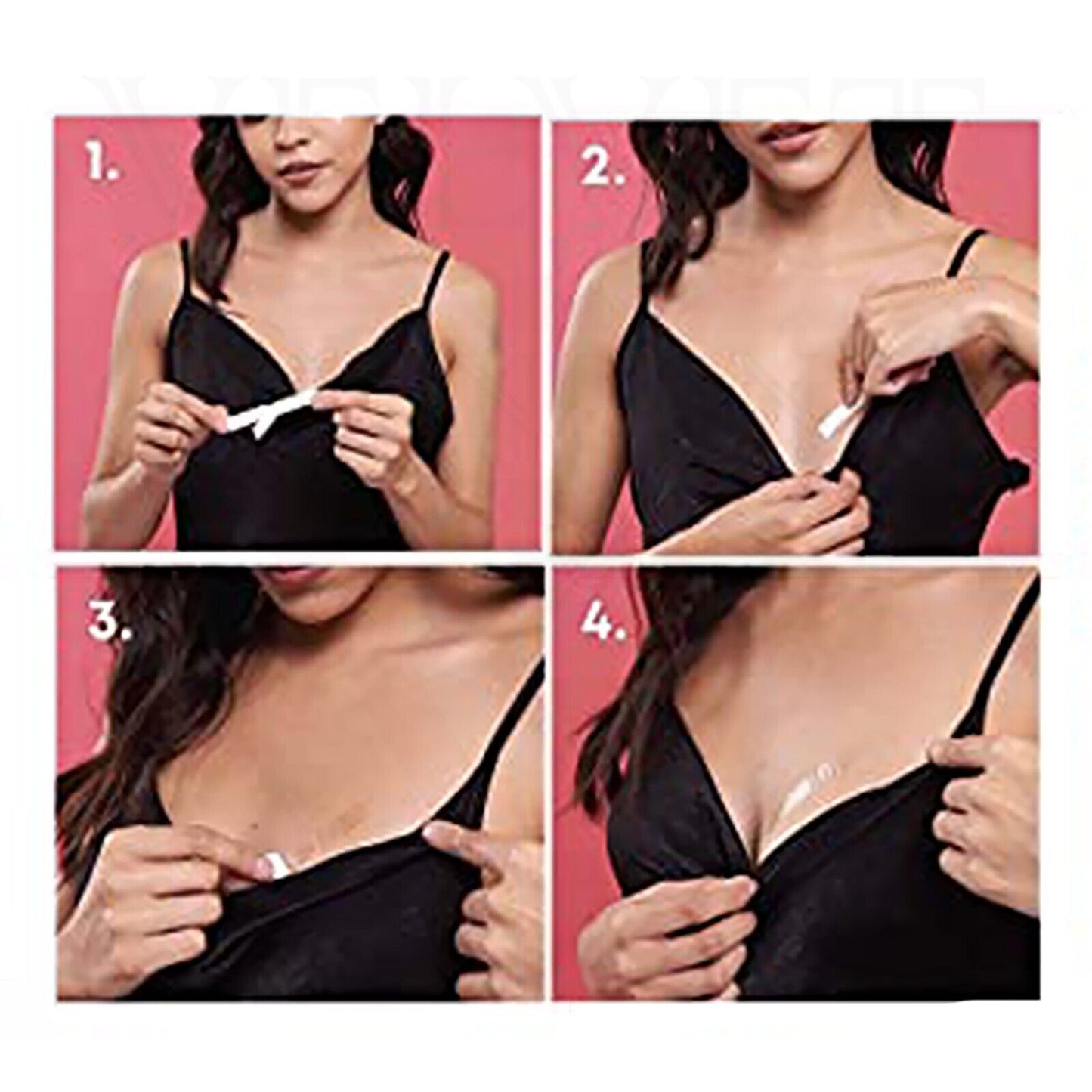 72Pcs Double Sided Body Tape Safe Transparent Bra Tape For Clothes, Dress & Body