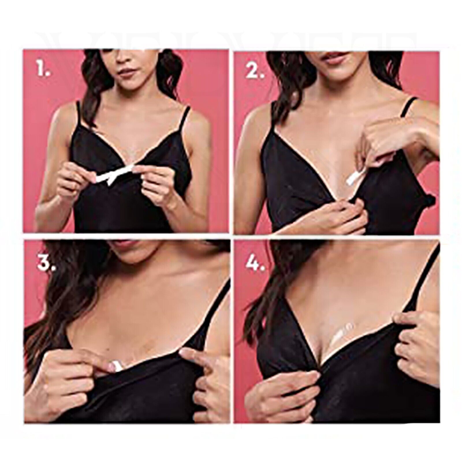 72Pcs Double Sided Body Tape Safe Transparent Bra Tape For Clothes, Dress & Body