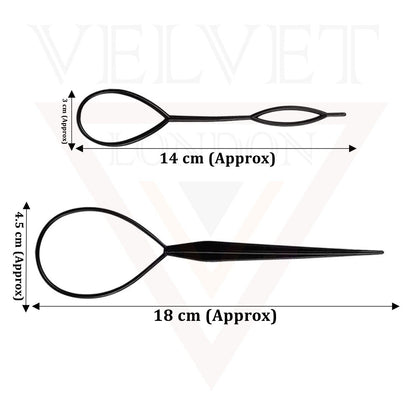 Hair Styling Tool Braid Topsy Tool Black Twist Styling Tools Loop Ponytail Maker