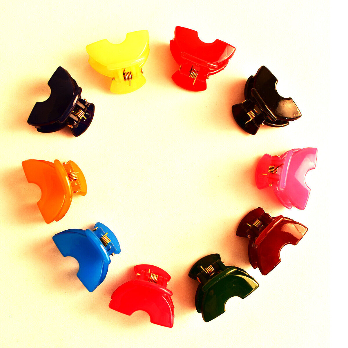 12x Mini Hair Claw Baby Clips Hair Clamps Small Butterfly Hairpins Barrettes