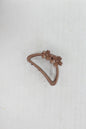 Matte Hair Claw Clip Metal Flower Clutcher Non-slip Frosted Barrette Jaw Clamp