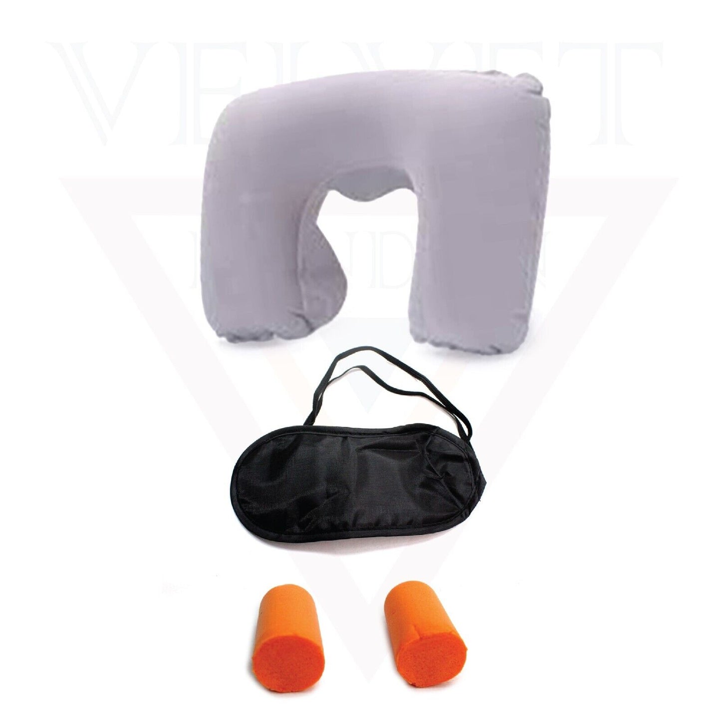 Travel Pillow Neck Pillow Eye Mask  Earplugs neck pillow for travel 3 sets New