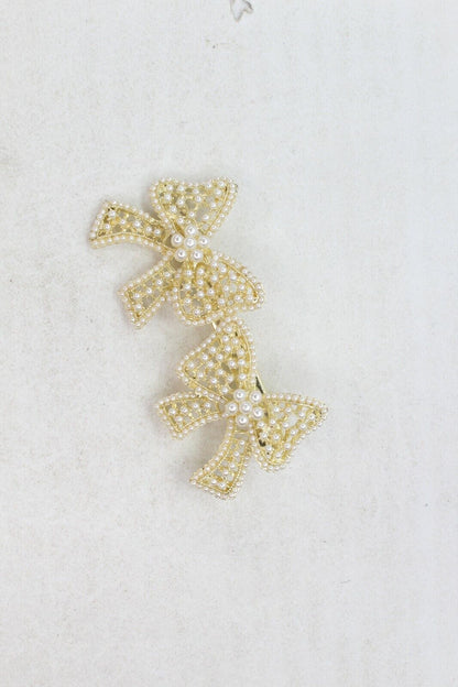 Pearl Hair Clips Pins Golden Hairpins Metal Diamond Hairdressing Crocodile Grips