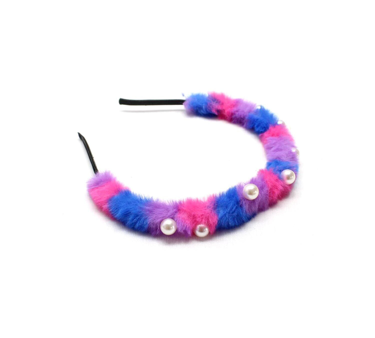 Pearl Hair Bands Fur Headbands Cute Unicorn Hair Hoop Hair Accessories for Girls