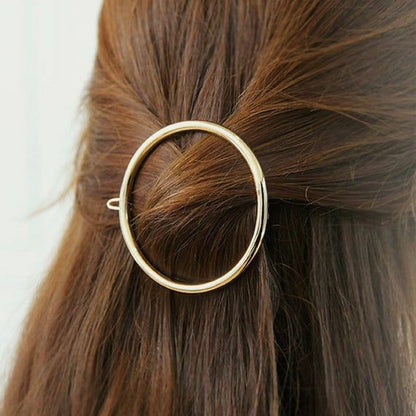 Golden Hair Clip Metal Hair Pin French Sliders Minimalist Clip Barrettes Grips 