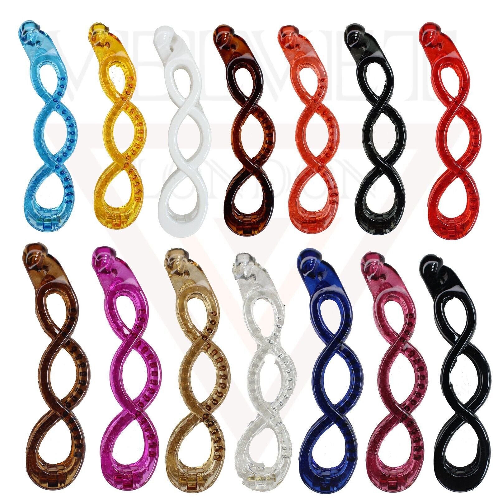 Banana Clip Hair Clamp Clear Infinity Hair Pins Ponytail Holder Twist Hair Clips