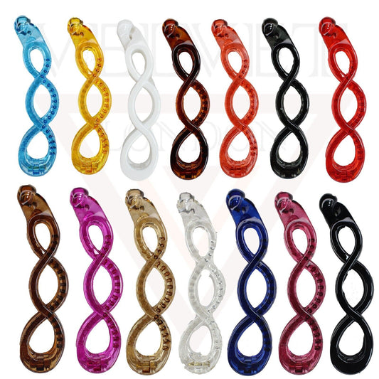Banana Clip Hair Clamp Clear Infinity Hair Pins Ponytail Holder Twist Hair Clips