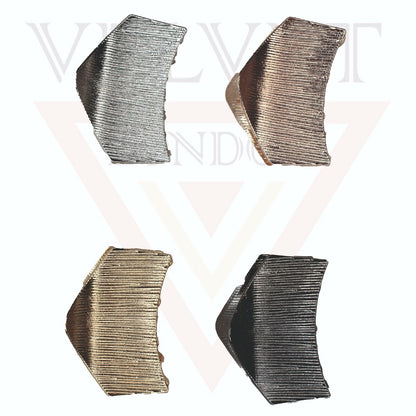 4x Hair Claw Clips Non-Slip Hair Clamp Metal Lining Strong Hold Hair Jaw Grips