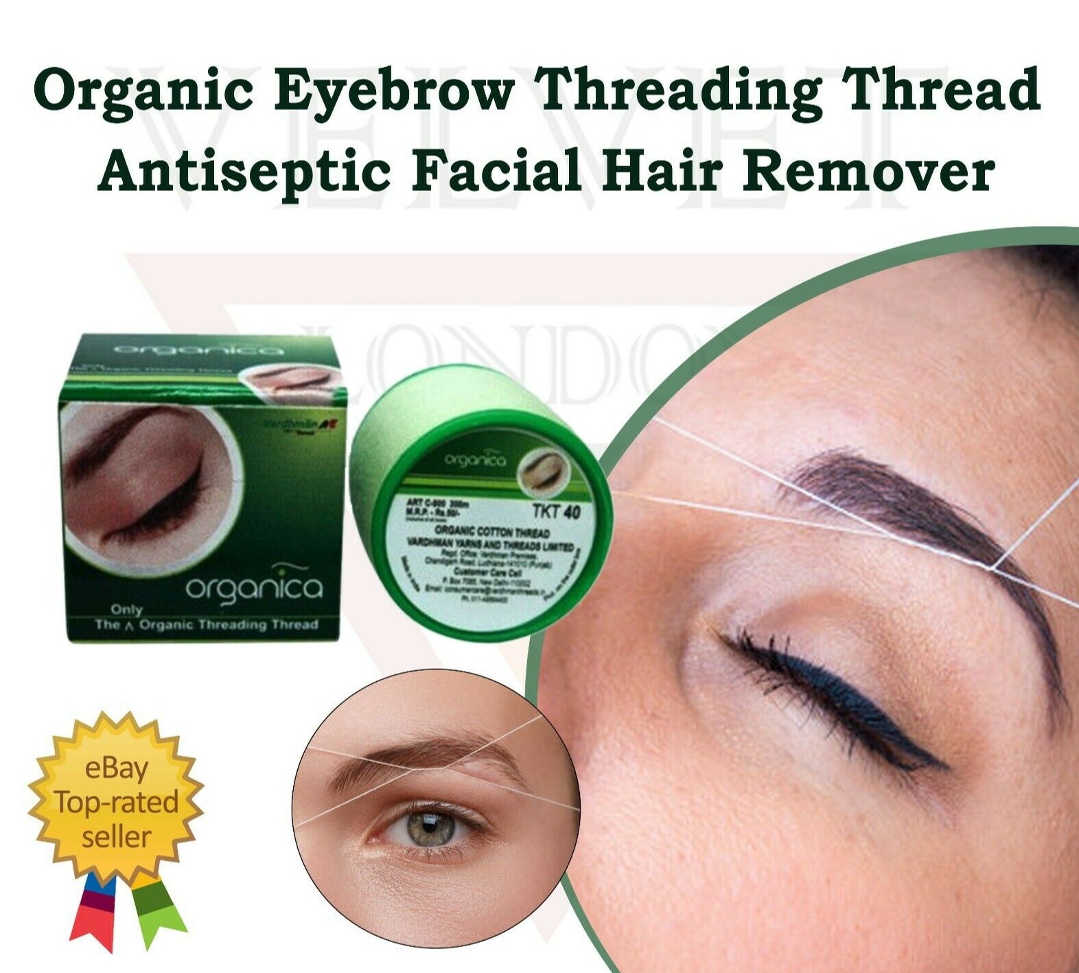 which thread is used for eyebrow threading l Organica Eyebrow